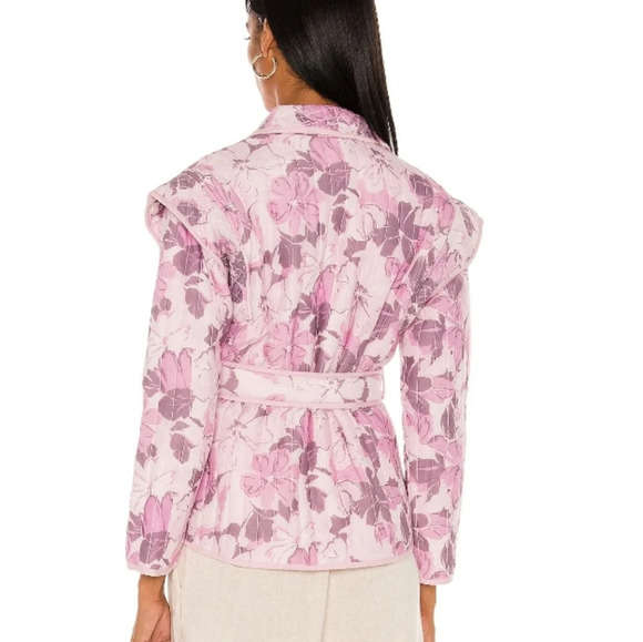 Tularosa Tate Quilted Jacket in Lyla Tropical Floral NEW - Picture 3 of 11